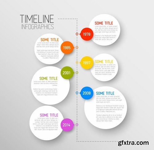 Collection of vector image conceptual business infographics #7-25 Eps