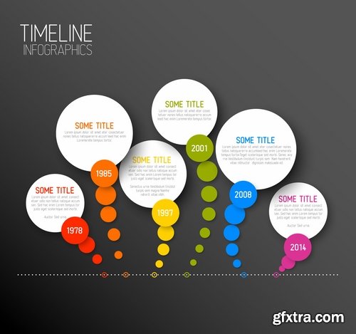 Collection of vector image conceptual business infographics #7-25 Eps