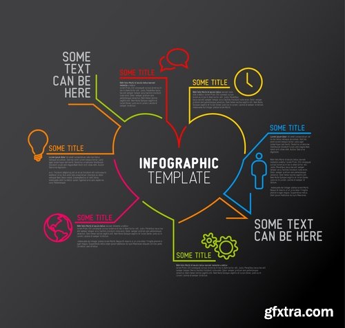 Collection of vector image conceptual business infographics #7-25 Eps