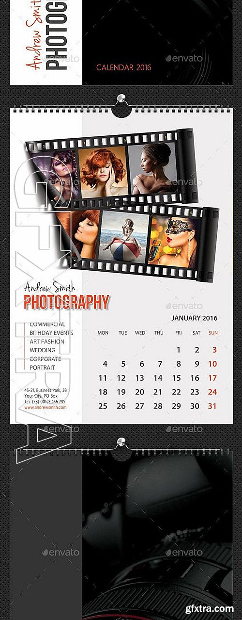 GraphicRiver - 3 in 1 Wall Calendar 2016 Bundle V13 12244682