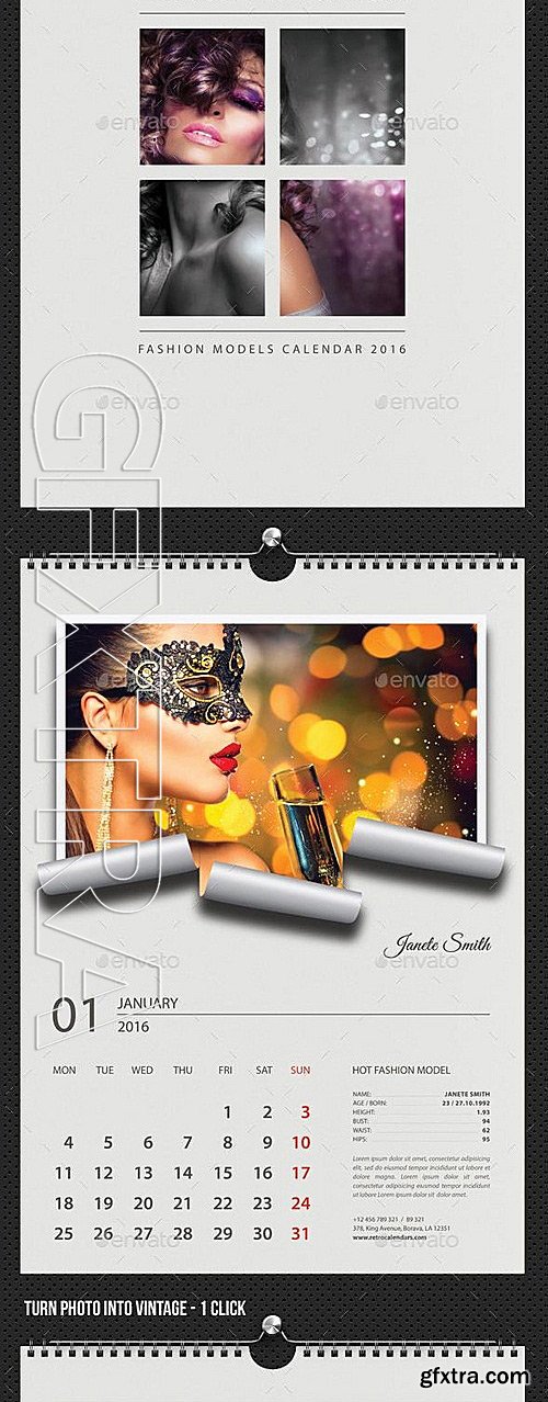 GraphicRiver - 3 in 1 Wall Calendar 2016 Bundle V13 12244682