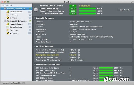 DriveDx 1.4.0 build 484 MacOSX