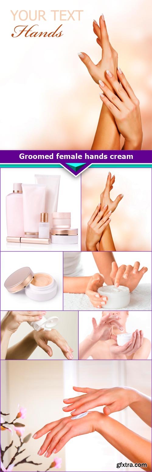 Groomed female hands cream 8x JPEG