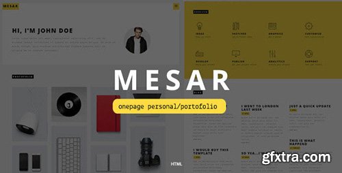 ThemeForest - Mesar v1.0 - Onepage Personal/Portofolio - 10788319