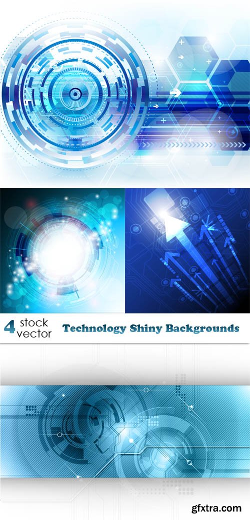 Vectors - Technology Shiny Backgrounds