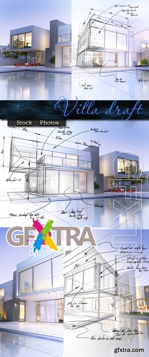 Villa draft - Stock photo