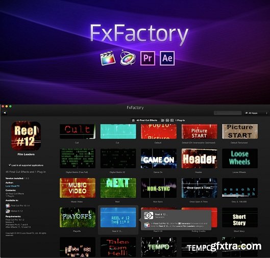 FxFactory Plugins v5.0.4 (4426) (Mac OS X)