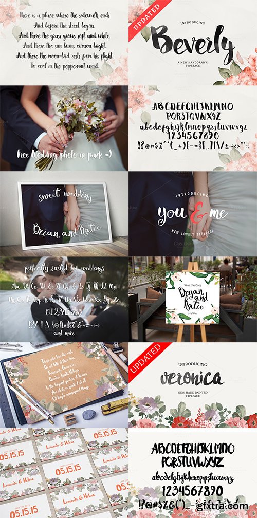 CM Hand Drawn Font Bundle 8 in 1 328043