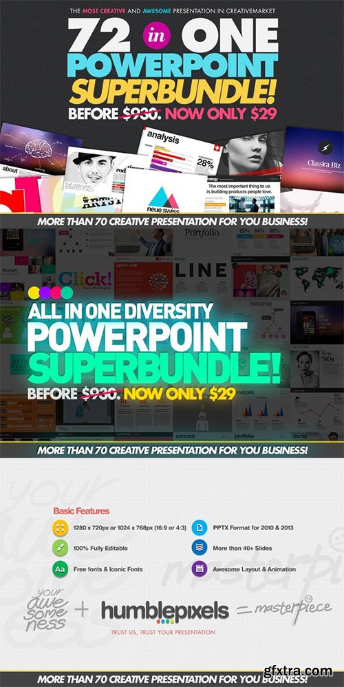 Creativemarket PowerPoint SUPERBUNDLE 325633