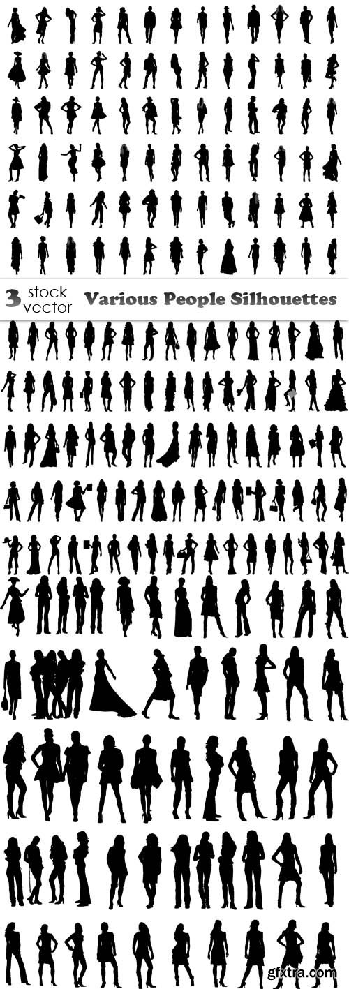 Vectors - Various People Silhouettes