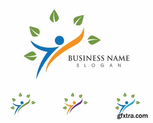 Collection picture vector logo illustration of the business campaign #7-25 EPS