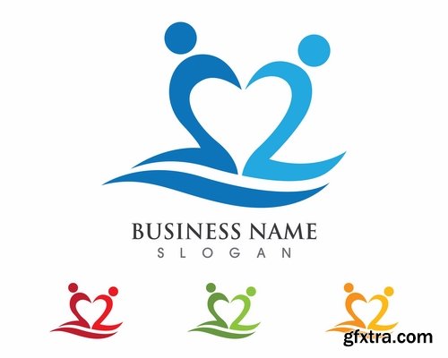 Collection picture vector logo illustration of the business campaign #7-25 EPS