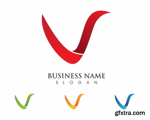 Collection picture vector logo illustration of the business campaign #7-25 EPS