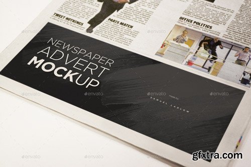 GraphicRiver - 6 Newspaper Advert Mockups 12107273