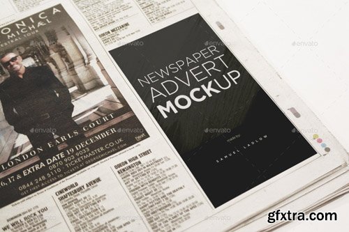 GraphicRiver - 6 Newspaper Advert Mockups 12107273