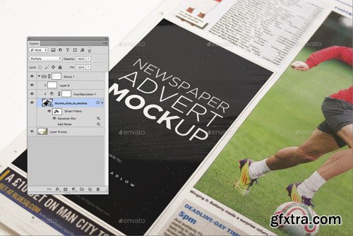 GraphicRiver - 6 Newspaper Advert Mockups 12107273