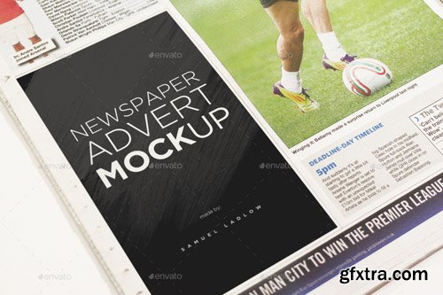 GraphicRiver - 6 Newspaper Advert Mockups 12107273