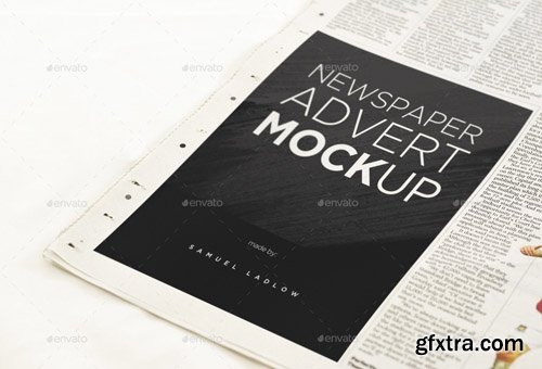 GraphicRiver - 6 Newspaper Advert Mockups 12107273