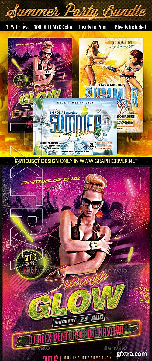 GraphicRiver - Summer Flyers Bundle 12265059