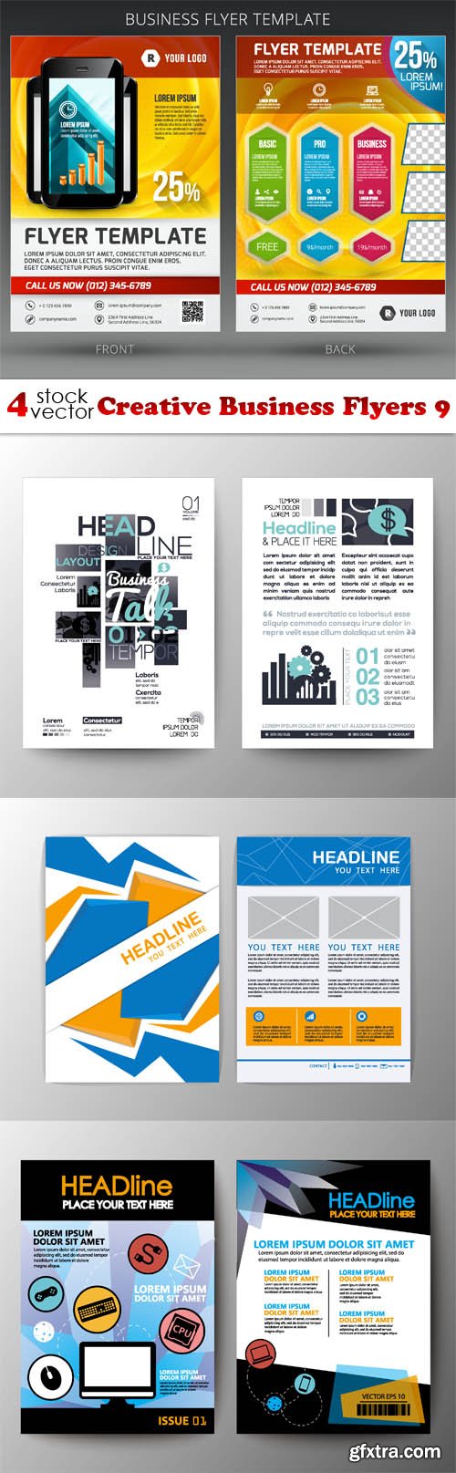 Vectors - Creative Business Flyers 9