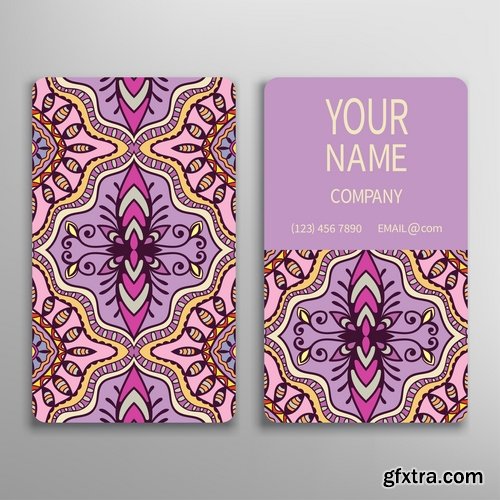 Collection of vector image flyer banner brochure business card #3-25 Eps