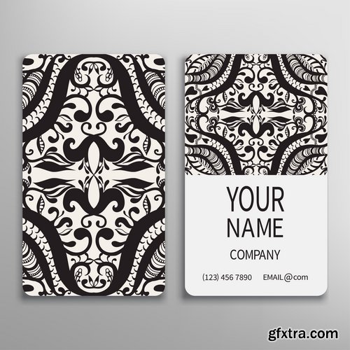 Collection of vector image flyer banner brochure business card #3-25 Eps