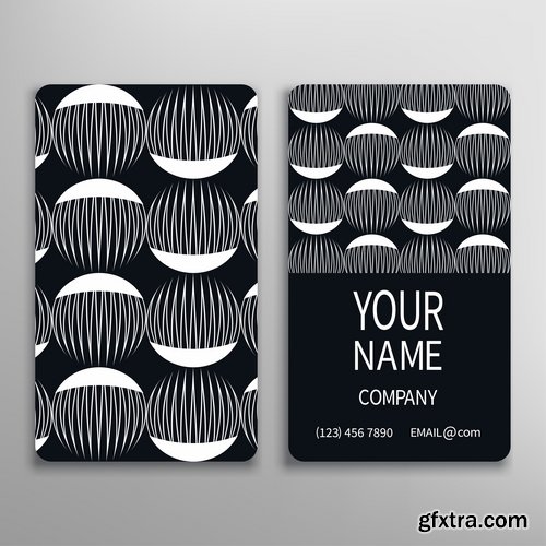 Collection of vector image flyer banner brochure business card #3-25 Eps