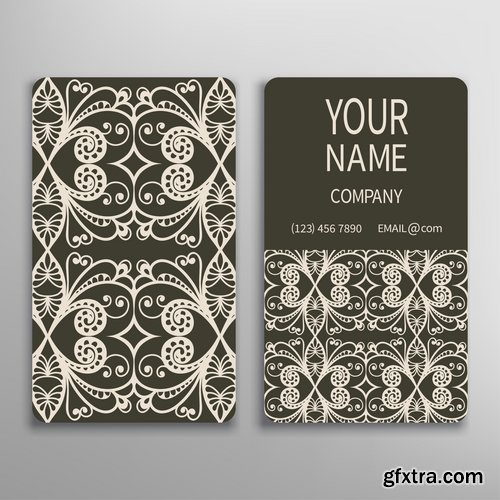 Collection of vector image flyer banner brochure business card #3-25 Eps