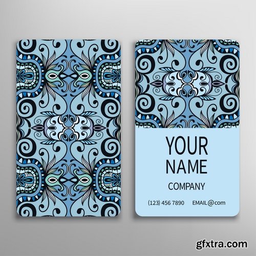 Collection of vector image flyer banner brochure business card #3-25 Eps