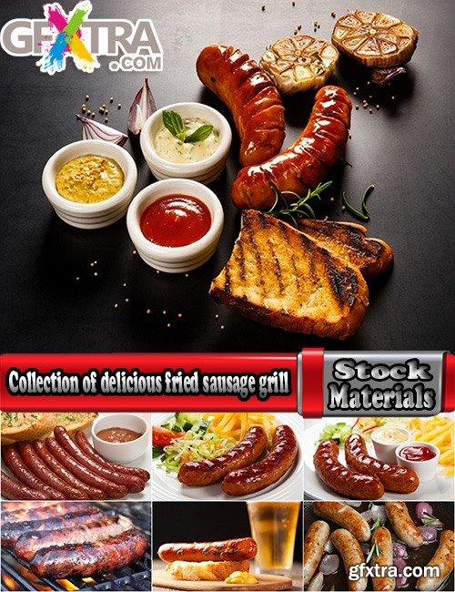 Collection of delicious fried sausage grill fire barbecue food 25 HQ Jpeg