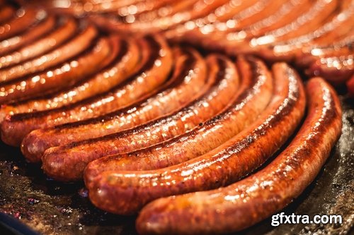 Collection of delicious fried sausage grill fire barbecue food 25 HQ Jpeg