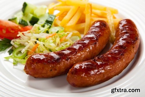 Collection of delicious fried sausage grill fire barbecue food 25 HQ Jpeg