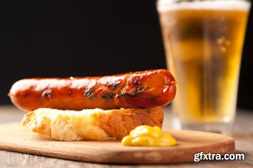 Collection of delicious fried sausage grill fire barbecue food 25 HQ Jpeg