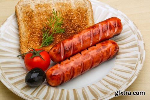 Collection of delicious fried sausage grill fire barbecue food 25 HQ Jpeg