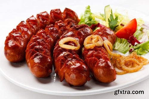 Collection of delicious fried sausage grill fire barbecue food 25 HQ Jpeg