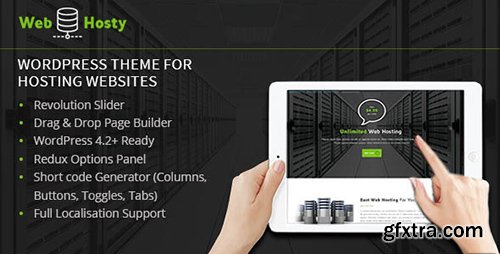 ThemeForest - WebHosty v1.0.0 - Hosting Wordpress Theme - 11994196