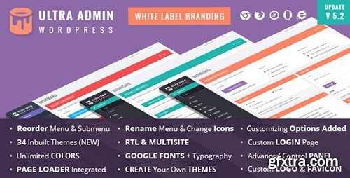 CodeCanyon - Ultra WordPress Admin Theme v5.2 - 9220673