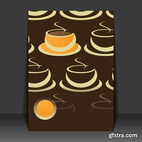 Collection of vector image a background menu background banner poster flyer #2-25 Eps