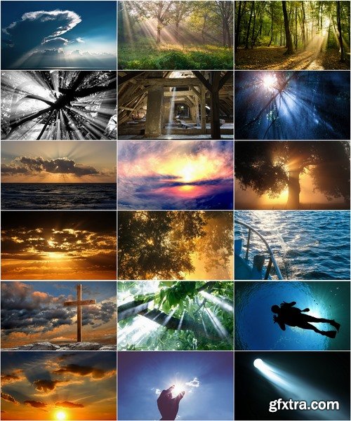 Collection of different landscape sunlight beam sunset cloud forest 25 hQ Jpeg