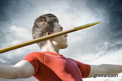 Collection track and field sports running pole vault steeplechase javelin throw 25 HQ Jpeg