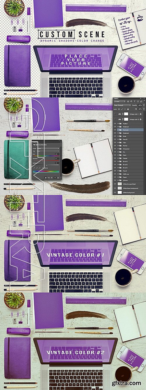 CM - Custom Scene Desktop Mockup 327737