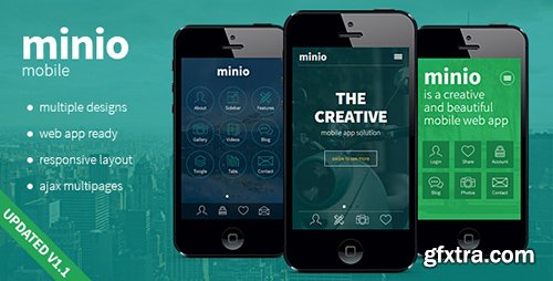 ThemeForest - minio v1.1 - HTML Mobile Template - 10684269