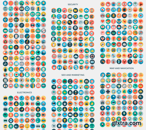 CM 261088 - 3200+ Flat Vector Icons