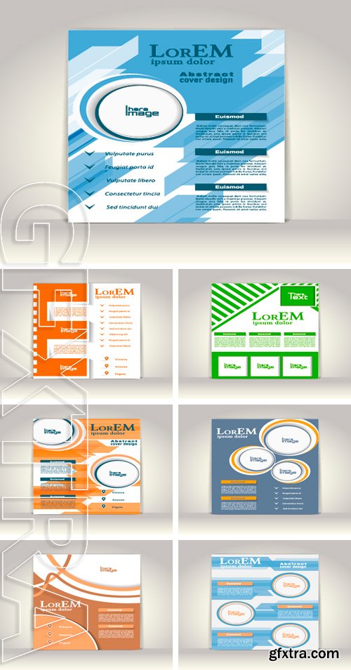 Stock Vectors - Flyer, brochure or magazine cover template