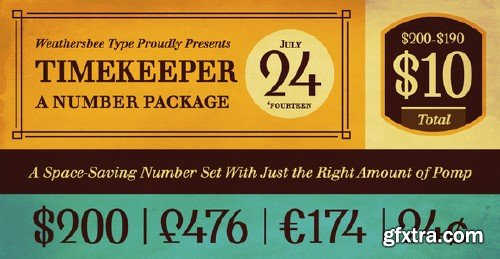 CM - Timekeeper Number & Symbol Font 328767