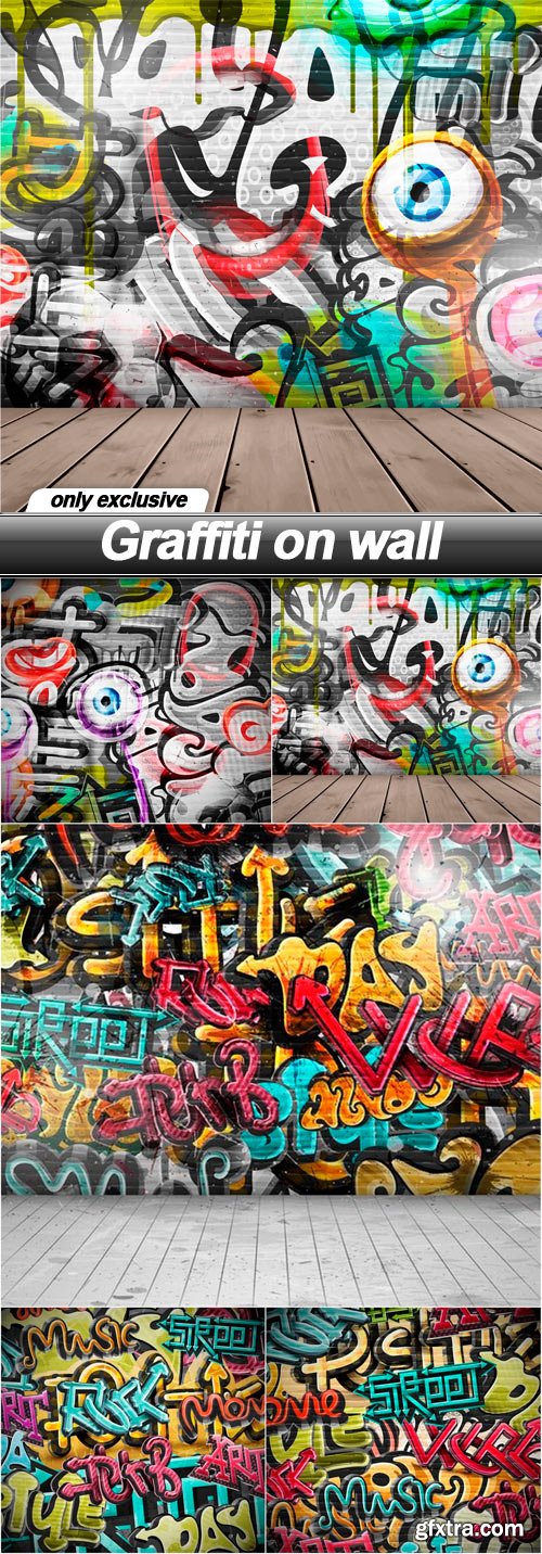 Graffiti on wall - 5 EPS