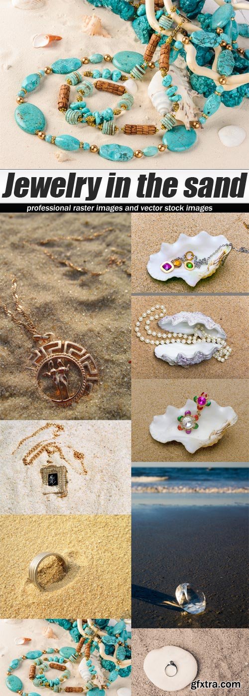 Jewelry in the sand