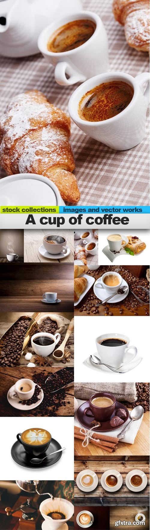 A cup of coffee, 15 x UHQ JPEG