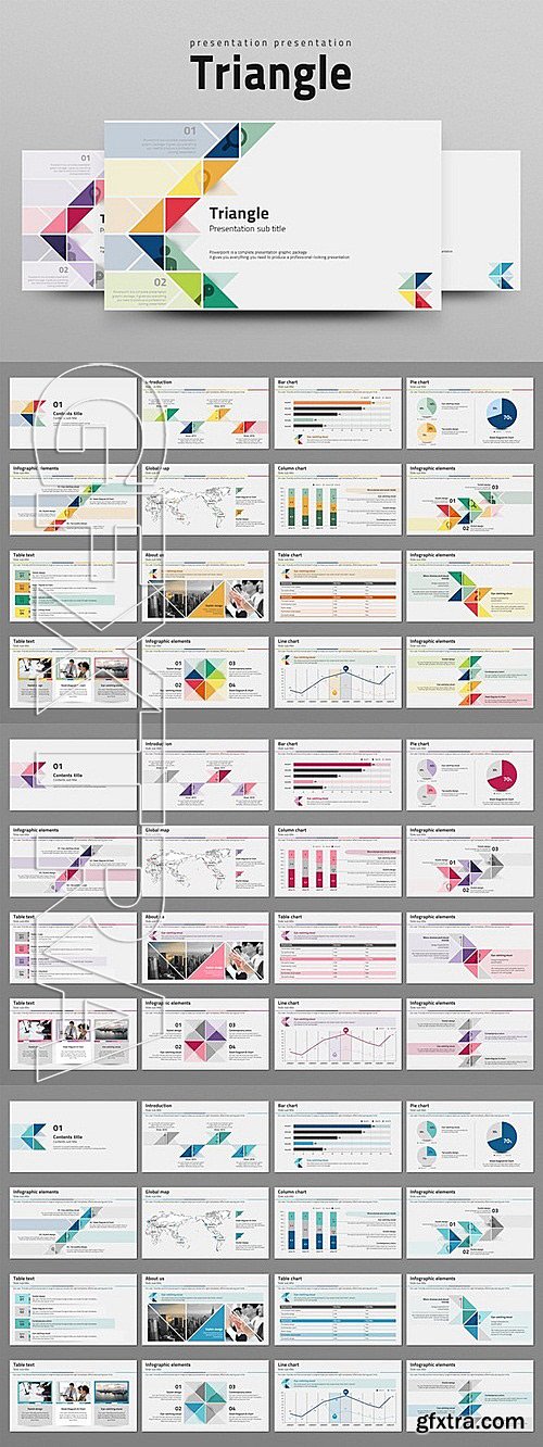 CM - Triangle PowerPoint Presentation template 329777