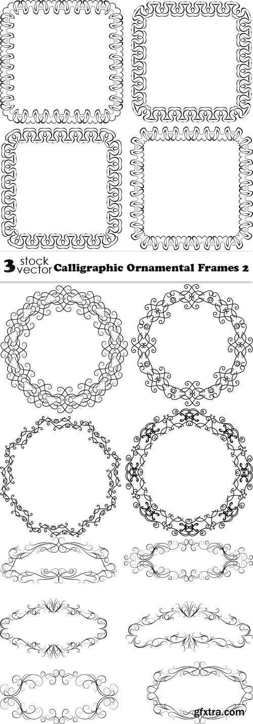 Vectors - Calligraphic Ornamental Frames 2